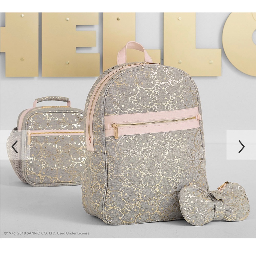 NWT Hello Kitty Pottery Barn Teen backpack, lunch pail and pencil pouch